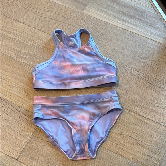 Athleta girl Other - Athleta Girl Tie-Dye Bikini Set size Small / 7 pink purple